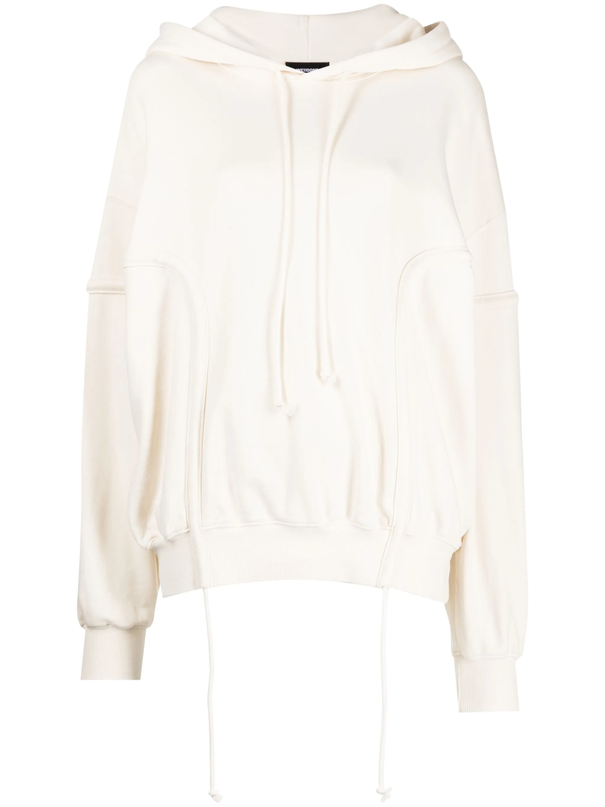 Худи с приспущенными плечами We11Done, белый
Худи с приспущенными плечами We11Done, белый