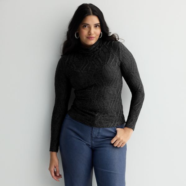 Женский фактурный топ с длинными рукавами и воротником-стойкой Intempo, черный
Женский фактурный топ с длинными рукавами и воротником-стойкой Intempo, черный