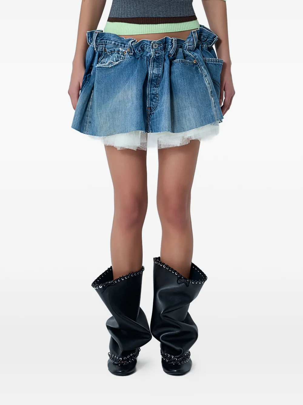 Мини-юбка с драпировкой August Barron, синий
Мини-юбка с драпировкой August Barron, синий