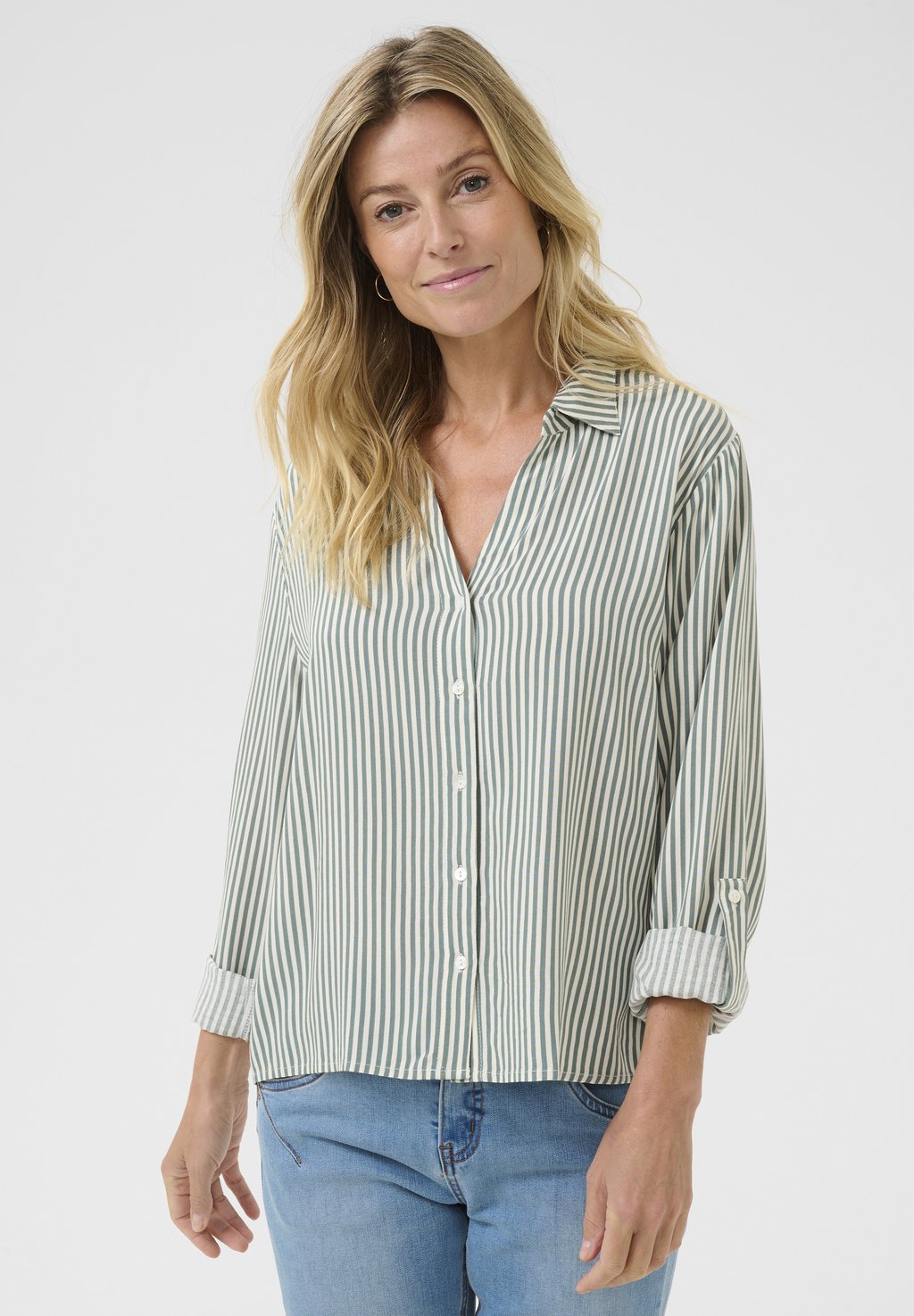 Блузка на пуговицах LCLUDA FOLD-UP Love Copenhagen, зеленый
Блузка на пуговицах LCLUDA FOLD-UP Love Copenhagen, зеленый