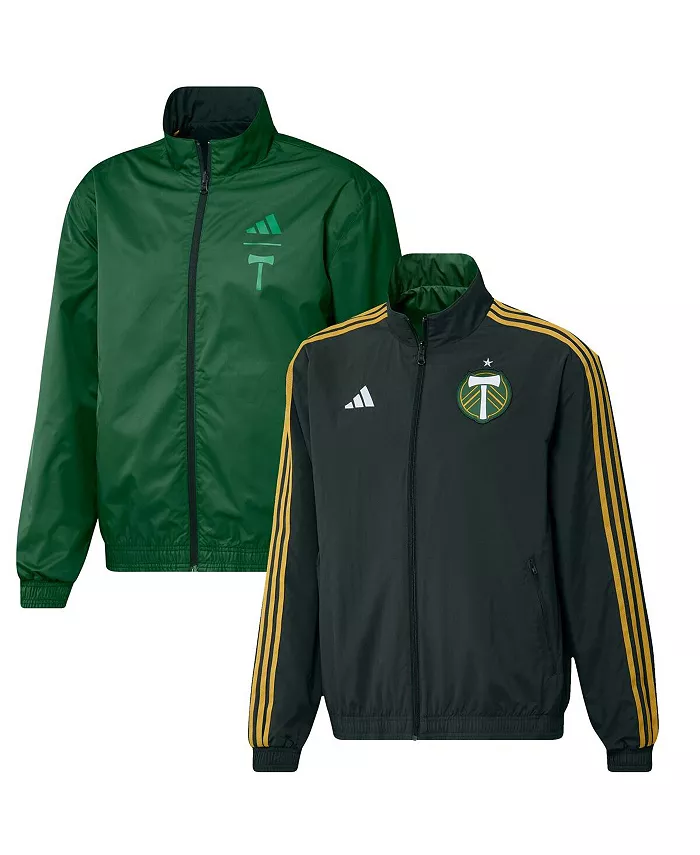 Мужская зеленая реверсивная командная куртка Portland Timbers 2023 с молнией для выхода на поле adidas
Мужская зеленая реверсивная командная куртка Portland Timbers 2023 с молнией для выхода на поле adidas