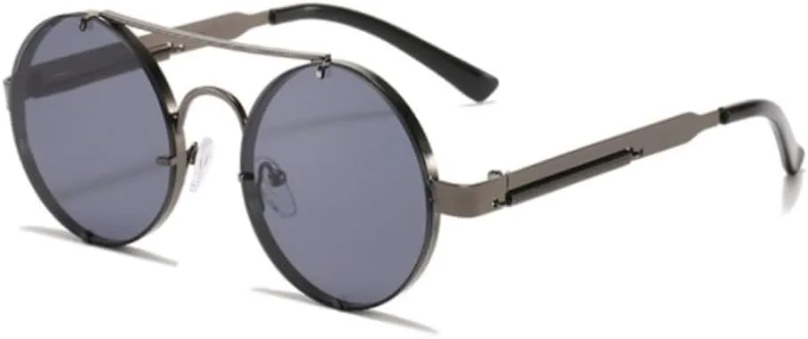 2027 Металлические круглые солнцезащитные очки в стиле стимпанк без оправы для женщин, винтажные эластичные солнцезащитные очки для мужчин MTZJH, Gun Gray
2027 Металлические круглые солнцезащитные очки в стиле стимпанк без оправы для женщин, винтажные эластичные солнцезащитные очки для мужчин MTZJH, Gun Gray