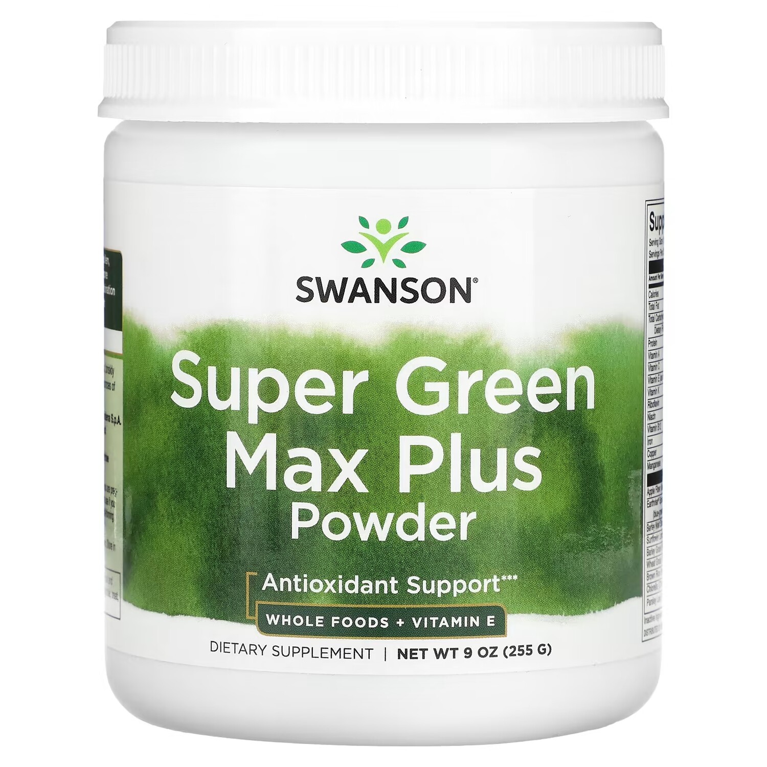 Порошок Swanson Super Green Max Plus, 255 г
Порошок Swanson Super Green Max Plus, 255 г