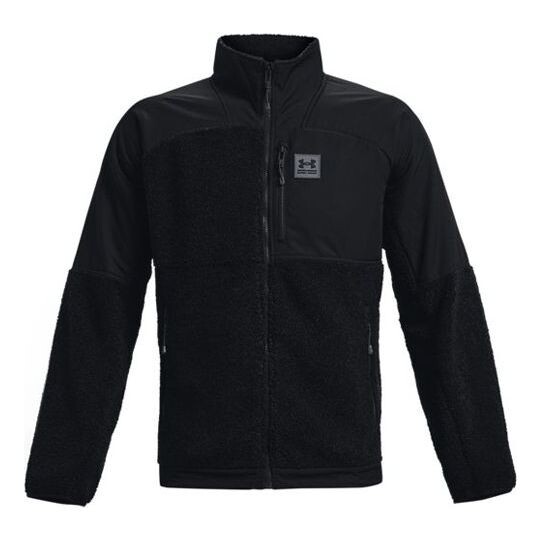 Куртка mission boucle full-zip jacket 'black' Under Armour, черный 
Куртка mission boucle full-zip jacket 'black' Under Armour, черный