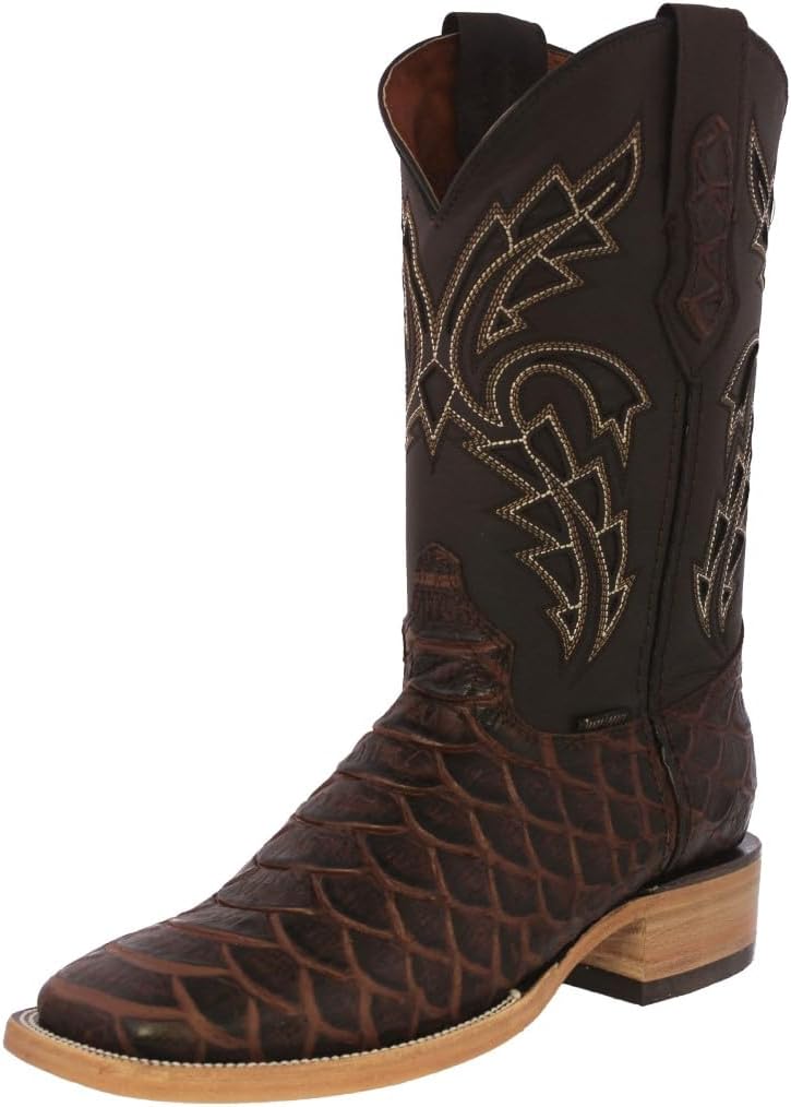 Мужские коричневые ковбойские сапоги Texas Legacy с кожей питона и квадратным носком
Мужские коричневые ковбойские сапоги Texas Legacy с кожей питона и квадратным носком