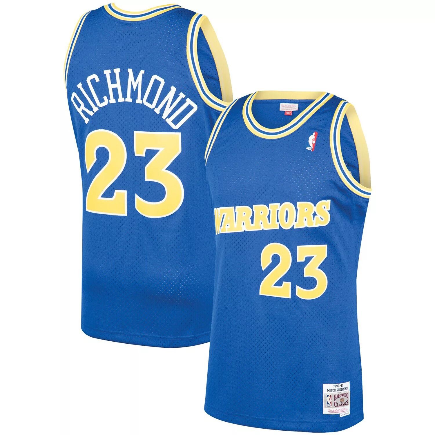 Мужская майка Mitchell & Ness Mitch Richmond Royal Golden State Warriors 1990-91 Hardwood Classics Swingman Player
Мужская майка Mitchell & Ness Mitch Richmond Royal Golden State Warriors 1990-91 Hardwood Classics Swingman Player