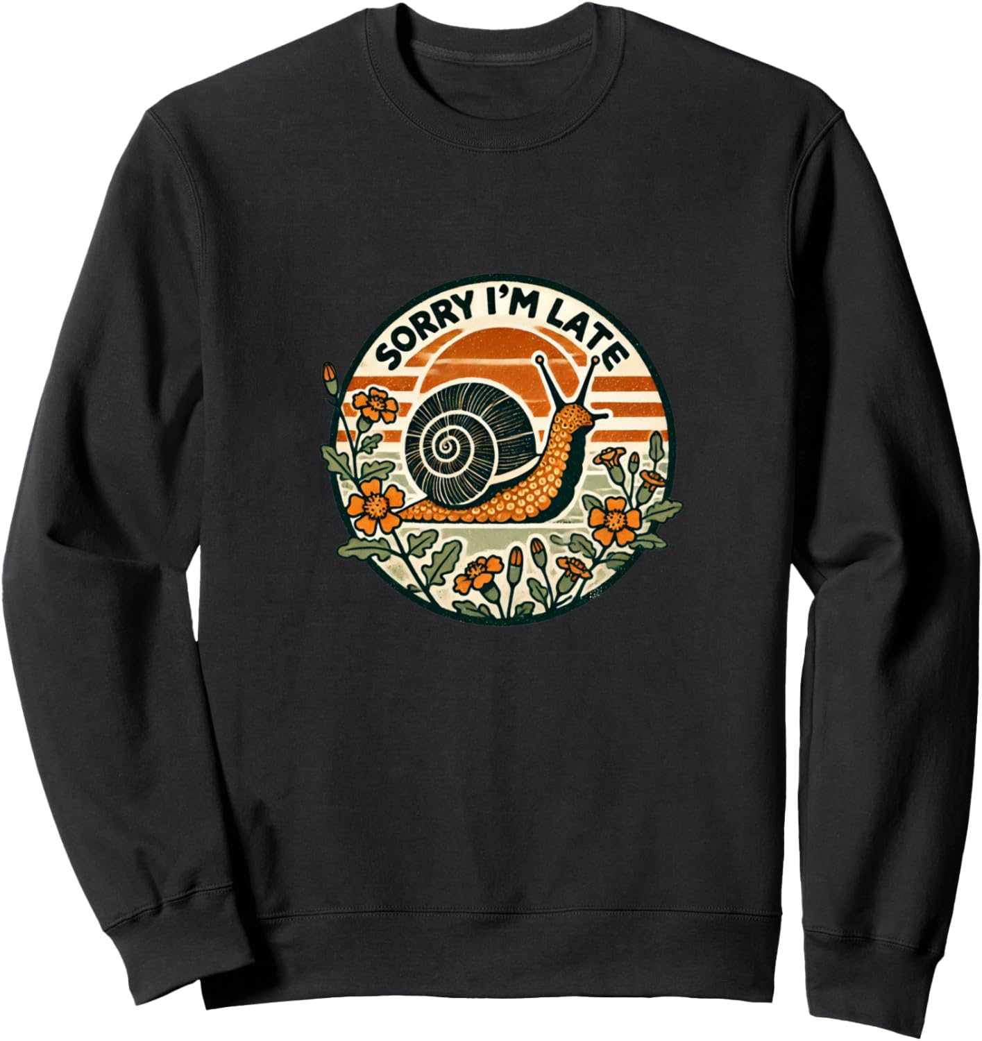 Простите, что опоздал! Толстовка с изображением улитки Vintage Snails Love Snugg, черный
Простите, что опоздал! Толстовка с изображением улитки Vintage Snails Love Snugg, черный