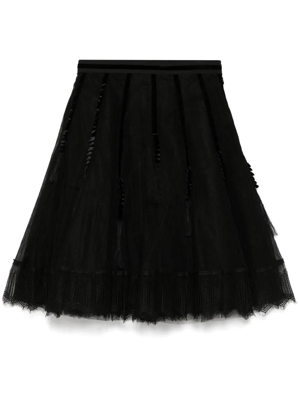 Сетчатая юбка с кружевом SHIATZY CHEN, черный
Сетчатая юбка с кружевом SHIATZY CHEN, черный