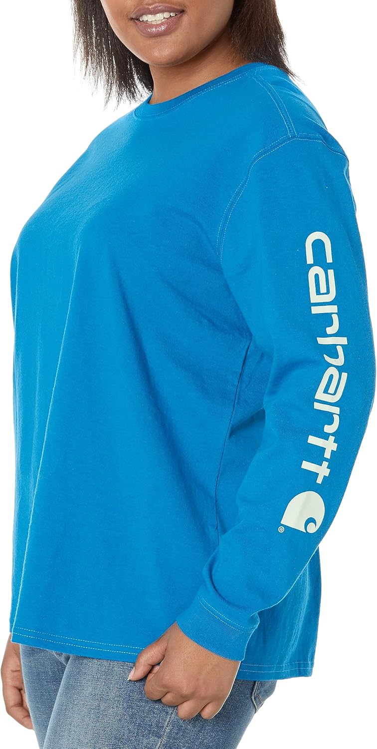 Carhartt женская футболка с логотипом на рукаве, свободный крой, тяжелый хлопок, длинный рукав, Marine Blue
Carhartt женская футболка с логотипом на рукаве, свободный крой, тяжелый хлопок, длинный рукав, Marine Blue