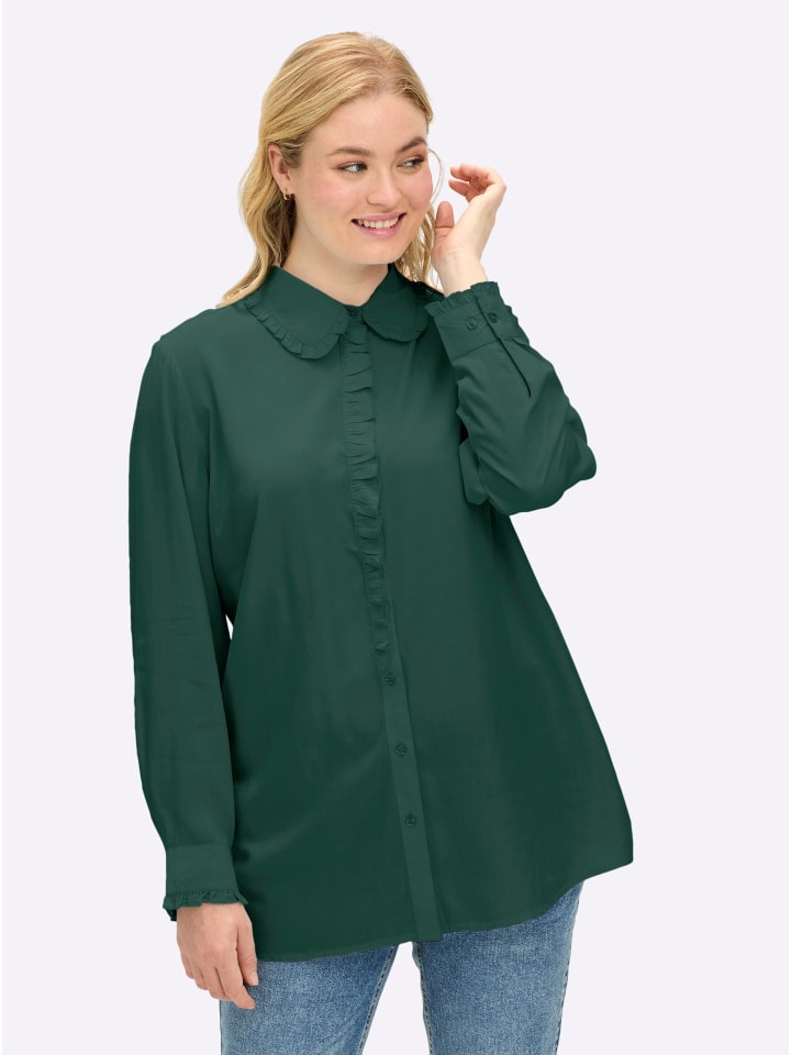 Блузка-рубашка цвета мха sheego
Блузка-рубашка цвета мха sheego
