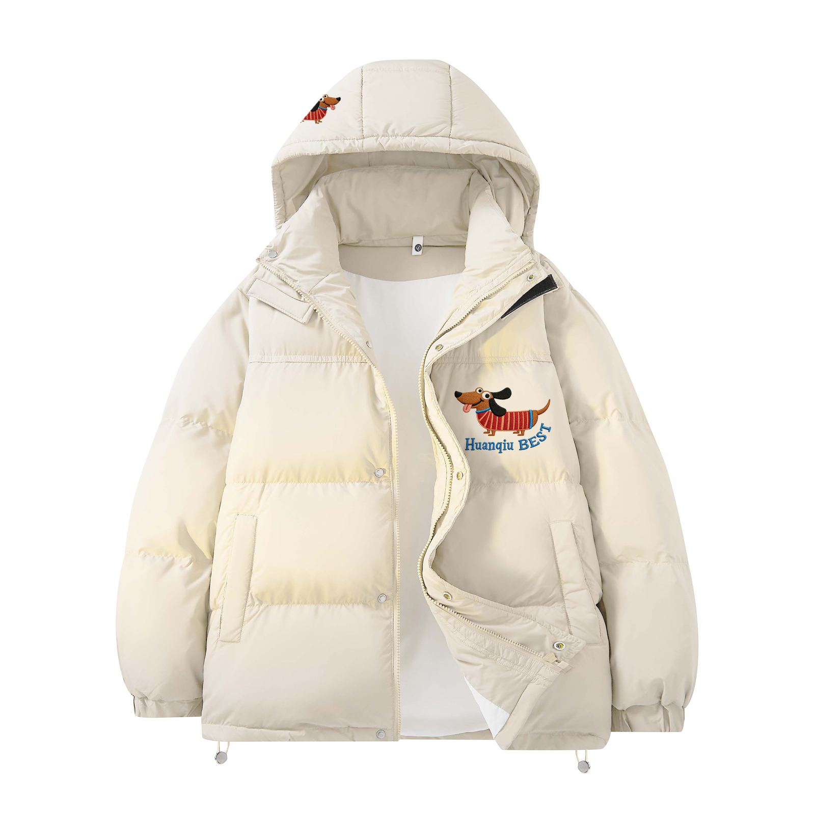 Пуховик Unisex с капюшоном утепленный HUANQIU, бежевый оранжевый
Пуховик Unisex с капюшоном утепленный HUANQIU, бежевый оранжевый