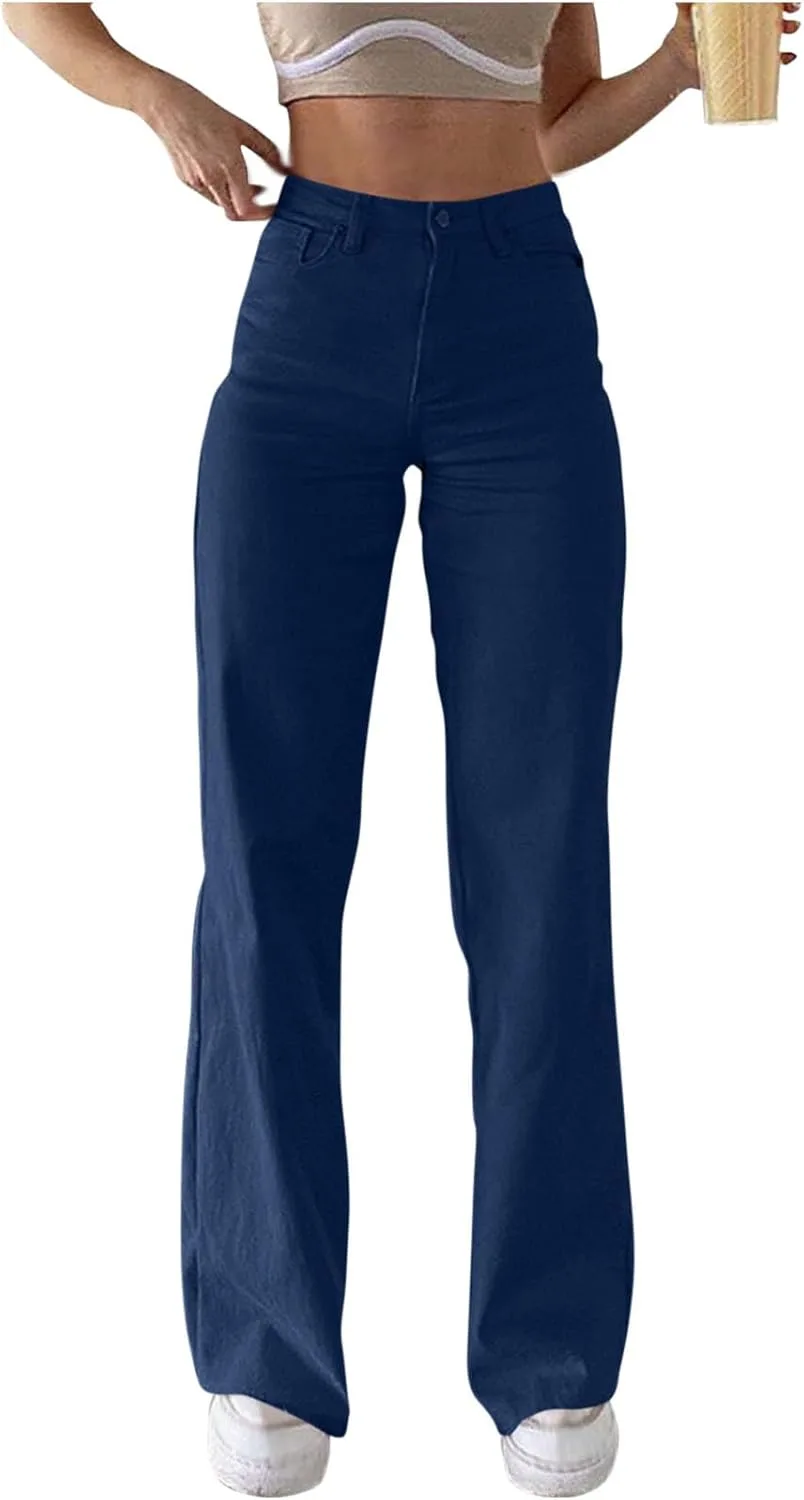 Джинсы для женщин Straight Leg High Waisted с эффектом контроля живота
Джинсы для женщин Straight Leg High Waisted с эффектом контроля живота