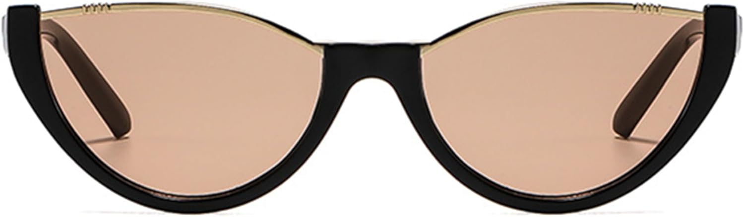 Женские солнцезащитные очки Bullabulling овальной формы «кошачий глаз», ретро-стиль, модные узкие солнцезащитные очки в стиле 90-х, дизайнерские солнцезащитные очки, Black Tea
Женские солнцезащитные очки Bullabulling овальной формы «кошачий глаз», ретро-стиль, модные узкие солнцезащитные очки в стиле 90-х, дизайнерские солнцезащитные очки, Black Tea