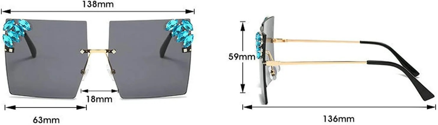 Солнцезащитные очки COTIA Crystal Rimless Sunglasses Women 2022 Design Fashion Rhinestone Square Sun Glasses for Lady Trendy Frameless Sunglasses, Blue Pink&tea&grey
Солнцезащитные очки COTIA Crystal Rimless Sunglasses Women 2022 Design Fashion Rhinestone Square Sun Glasses for Lady Trendy Frameless Sunglasses, Blue Pink&tea&grey