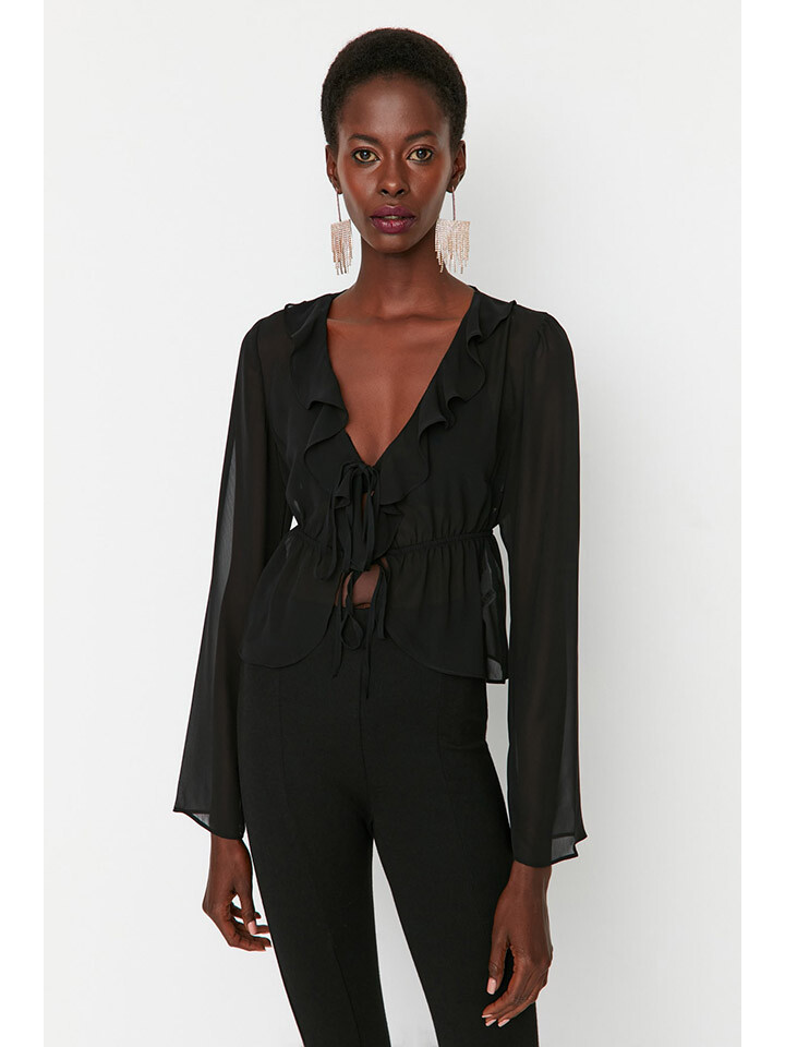 Блуза trendyol, черный
Блуза trendyol, черный