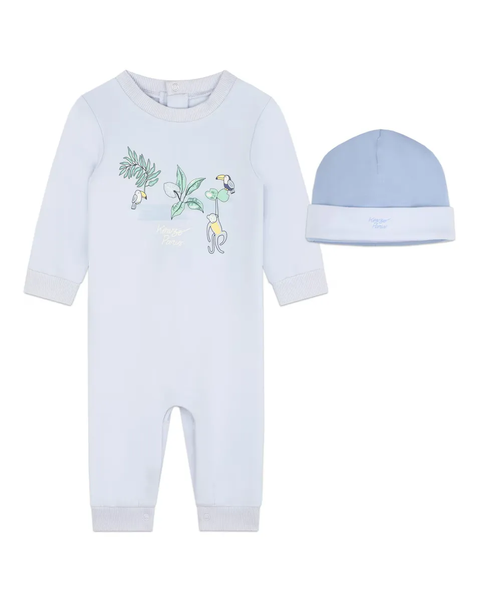 Комплект для мальчика из пижамы и шапочки синего цвета Kenzo Kids, светло-голубой
Комплект для мальчика из пижамы и шапочки синего цвета Kenzo Kids, светло-голубой