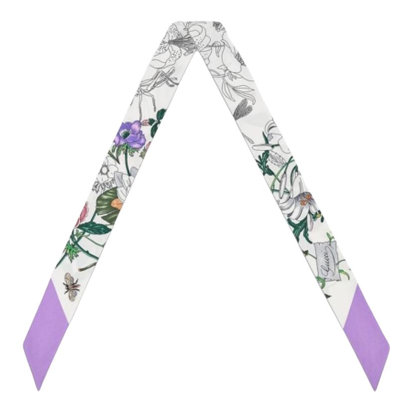 GUCCI Шёлковый шарф унисекс разноцветный, White Purple
GUCCI Шёлковый шарф унисекс разноцветный, White Purple