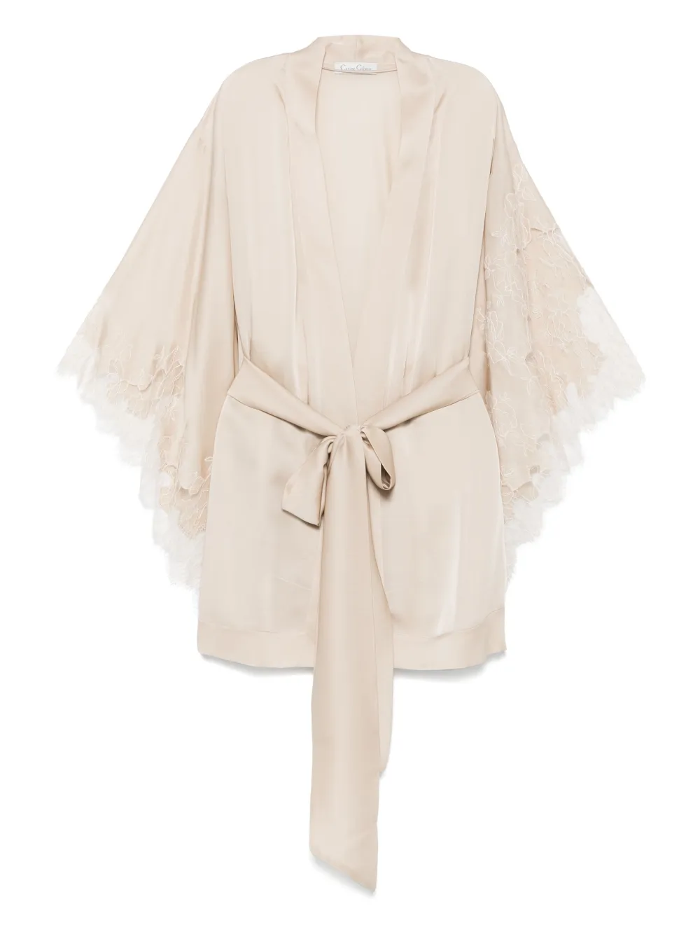 Шелковый халат Carine Gilson, нейтральный
Шелковый халат Carine Gilson, нейтральный