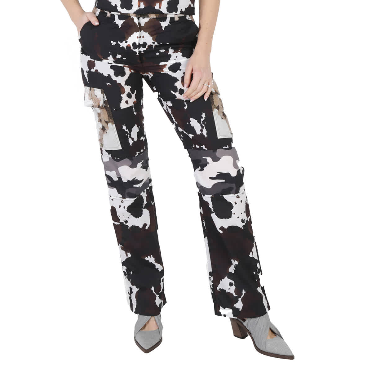 Брюки карго с камуфляжным принтом и панелями из нейлона Burberry, Honey Ip Pat
Брюки карго с камуфляжным принтом и панелями из нейлона Burberry, Honey Ip Pat