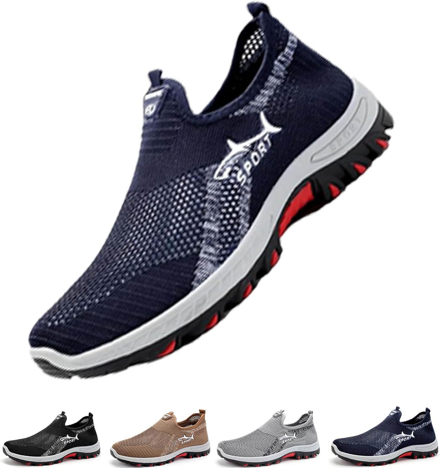 Кроссовки Jar-V Cooling Comfort, слипоны с дышащей сеткой и мягкой подошвой, мужские ортопедические, летние повседневные прогулочные обувь Generic, синий
Кроссовки Jar-V Cooling Comfort, слипоны с дышащей сеткой и мягкой подошвой, мужские ортопедические, летние повседневные прогулочные обувь Generic, синий