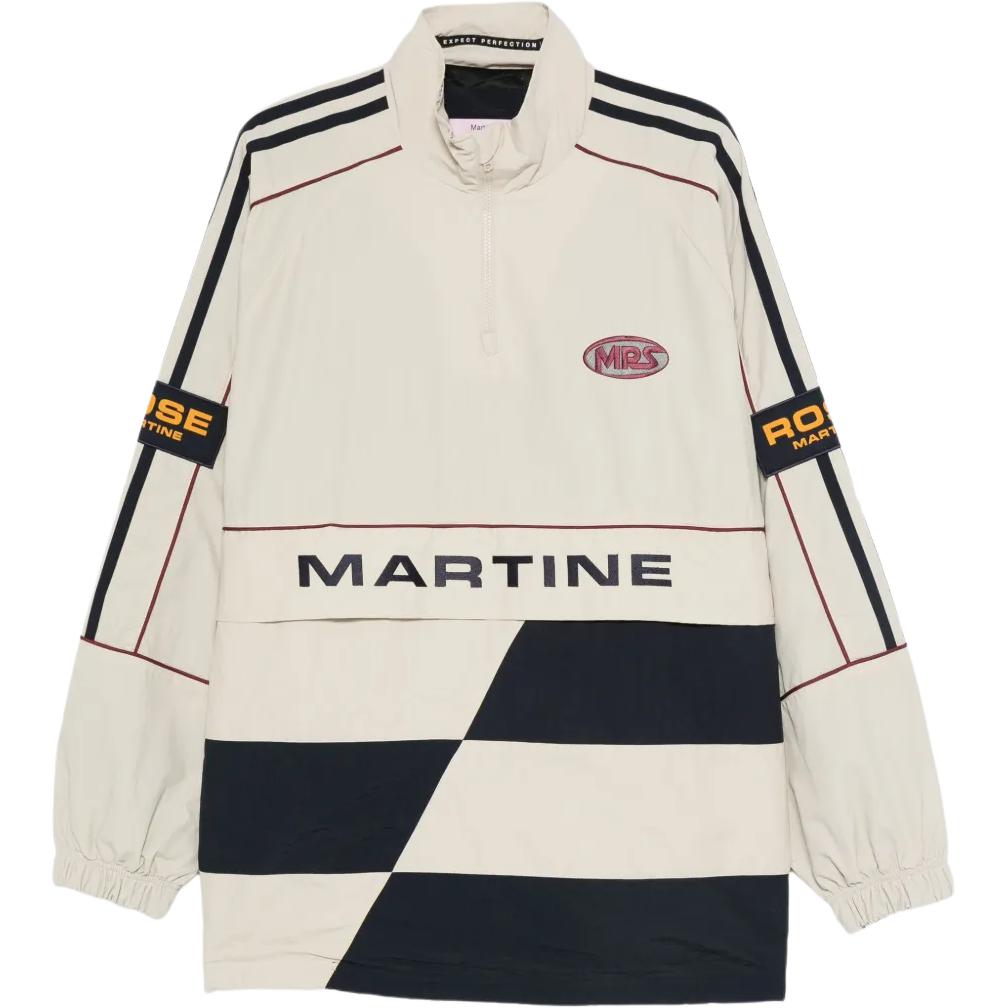 Свитер с логотипом, панелями и молнией до половины Martine Rose, экрю
Свитер с логотипом, панелями и молнией до половины Martine Rose, экрю