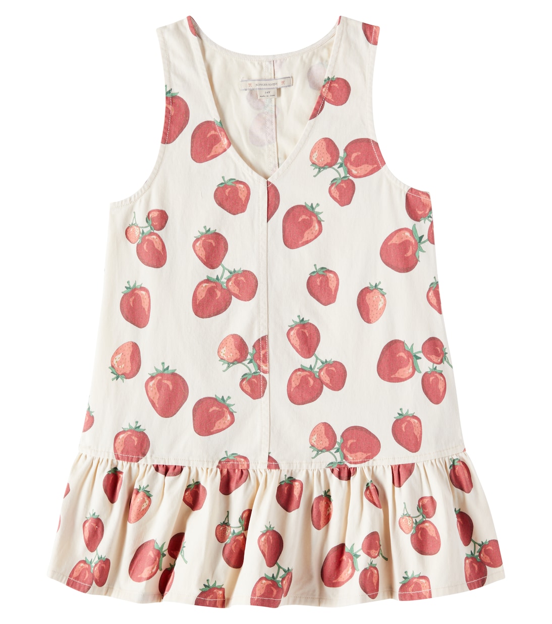 Платье из хлопка с принтом Фен Konges Sløjd, Fragola
Платье из хлопка с принтом Фен Konges Sløjd, Fragola