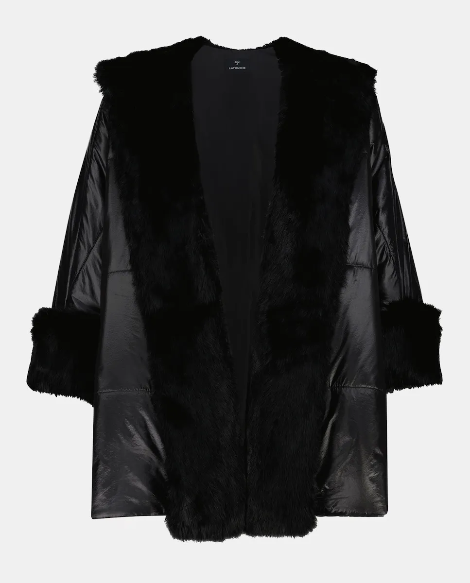 Пуховое пальто с воротником и манжетами из кроличьего меха Latouche, черный
Пуховое пальто с воротником и манжетами из кроличьего меха Latouche, черный