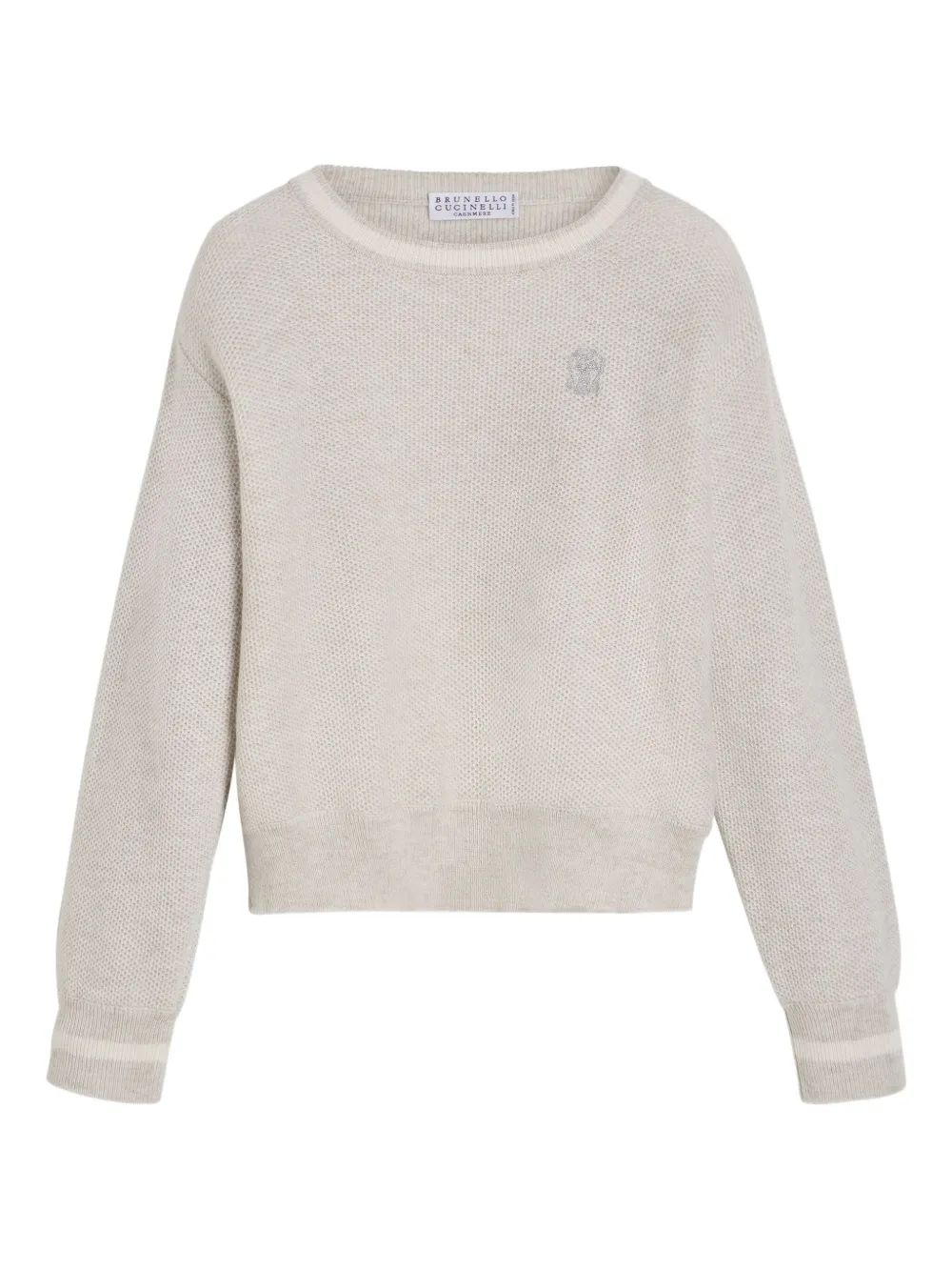 Вязаный свитер Brunello Cucinelli Kids, нейтральный
Вязаный свитер Brunello Cucinelli Kids, нейтральный