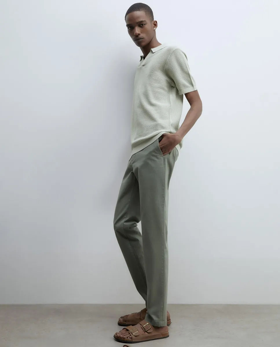 Узкие хлопковые брюки Sfera, зеленый
Узкие хлопковые брюки Sfera, зеленый