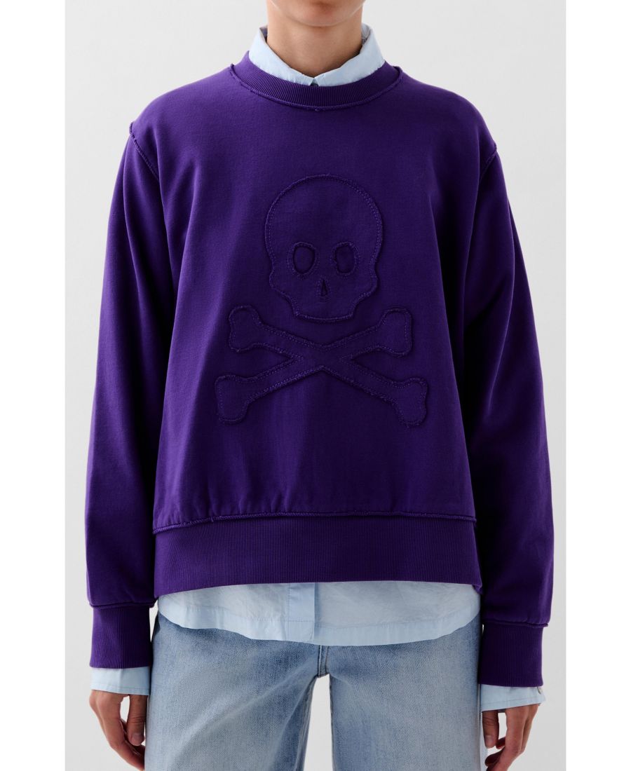 Женский свитер с рисунком Череп Scalpers, Dark purple.
Женский свитер с рисунком Череп Scalpers, Dark purple.