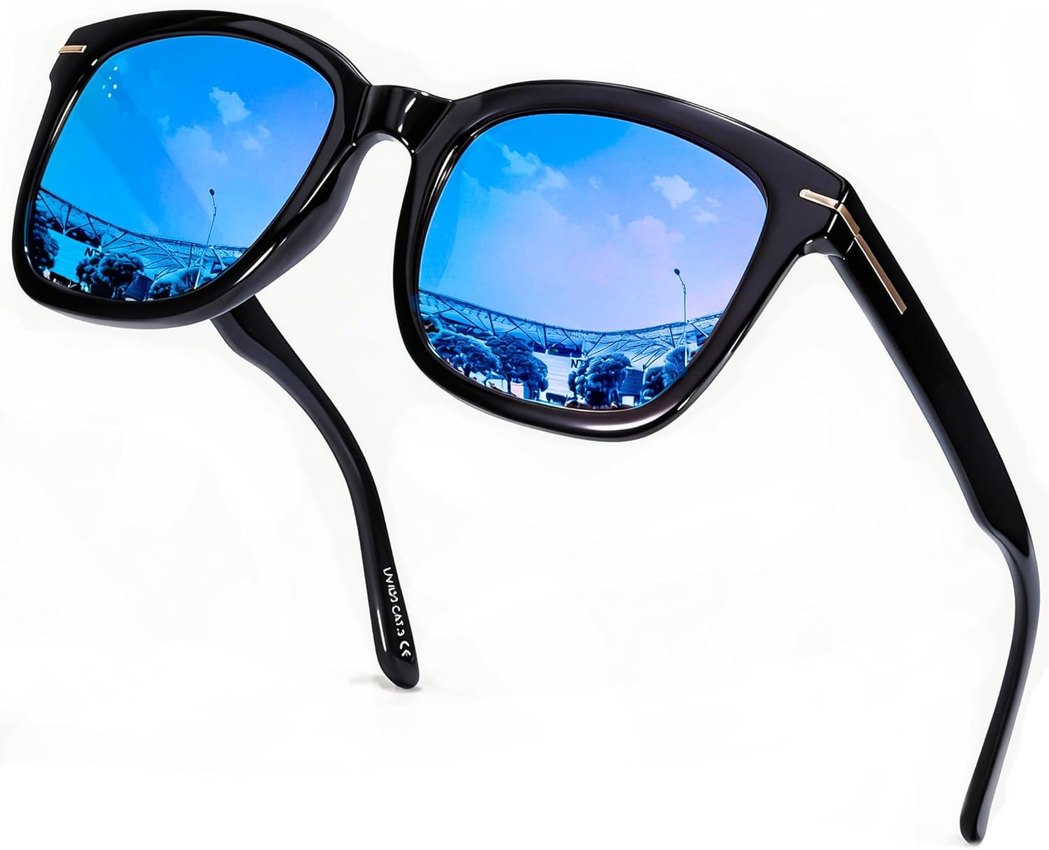 Поляризованные солнцезащитные очки SIPHEW для женщин/мужчин | Солнцезащитные очки с крупной оправой и защитой от УФ-излучения UV400 | Большие квадратные зеркальные линзы S-образной формы, A09-black Frame Blue Mirror Lens
Поляризованные солнцезащитные очки SIPHEW для женщин/мужчин | Солнцезащитные очки с крупной оправой и защитой от УФ-излучения UV400 | Большие квадратные зеркальные линзы S-образной формы, A09-black Frame Blue Mirror Lens