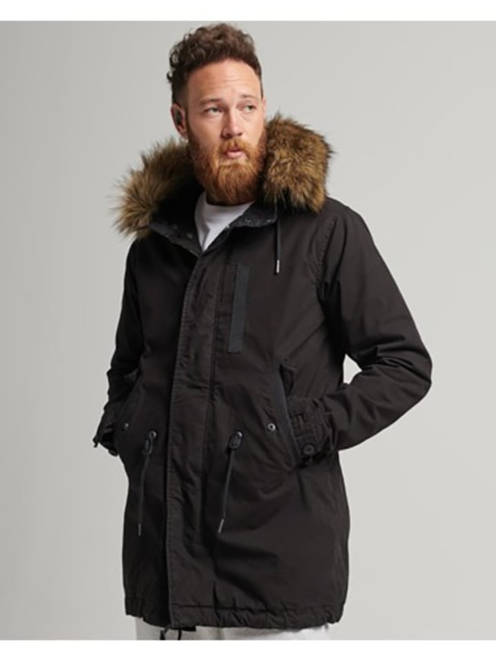 Куртка-парка черного цвета Superdry
Куртка-парка черного цвета Superdry