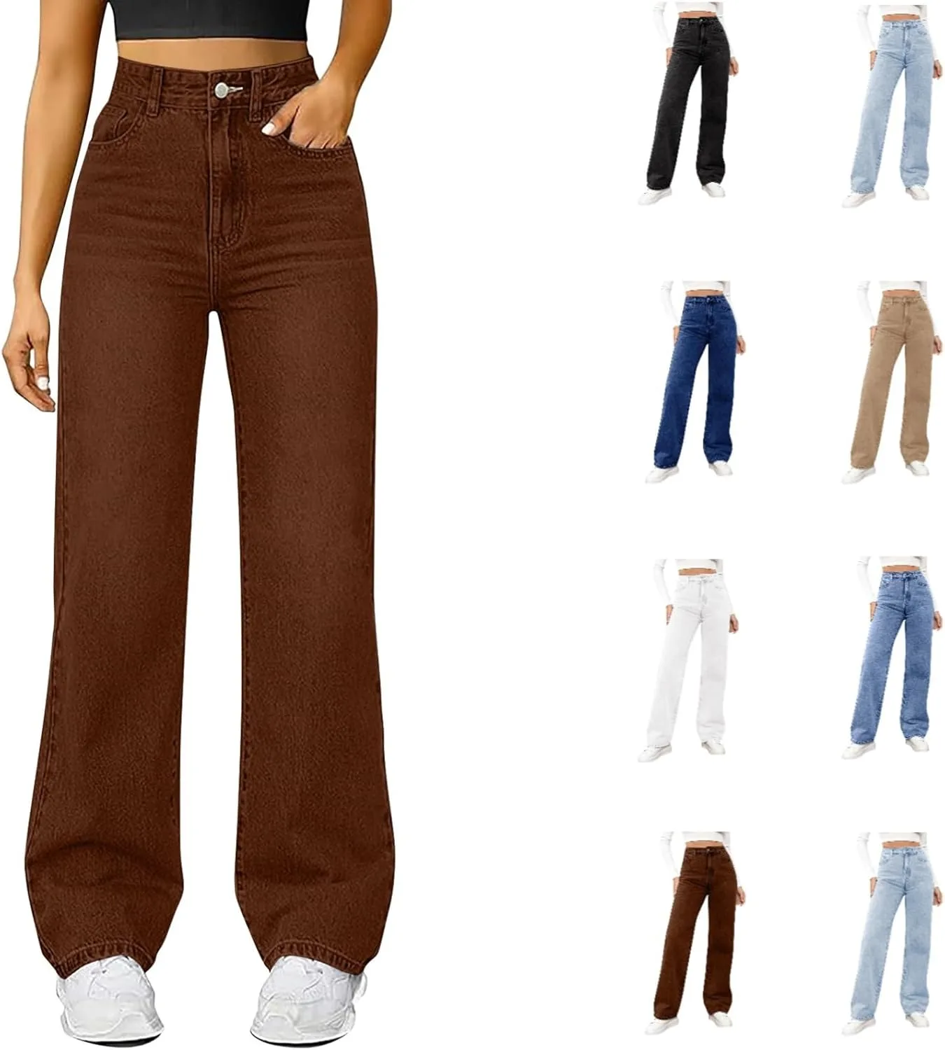 Джинсы женские High Waist Straight Wide Leg, Stretchy Cltopsku
Джинсы женские High Waist Straight Wide Leg, Stretchy Cltopsku