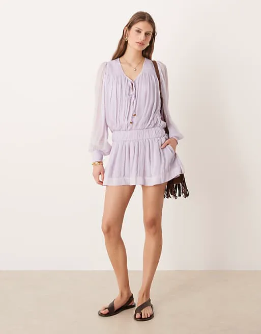 Платье мини с длинными рукавами Free People Sunbeam
Платье мини с длинными рукавами Free People Sunbeam