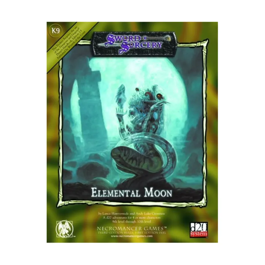 Elemental Moon, d20 Fantasy Adventures (Necromancer Games), мягкая обложка
Elemental Moon, d20 Fantasy Adventures (Necromancer Games), мягкая обложка