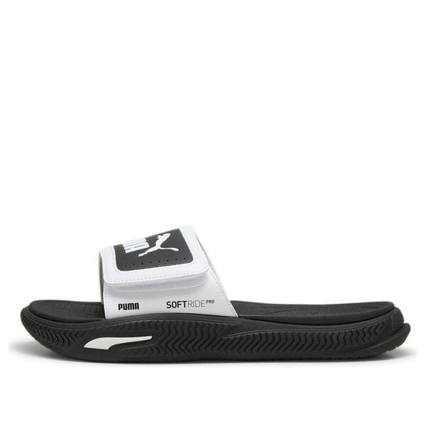 Тапочки softride pro 24 v slides 'white black' Puma, белый 
Тапочки softride pro 24 v slides 'white black' Puma, белый