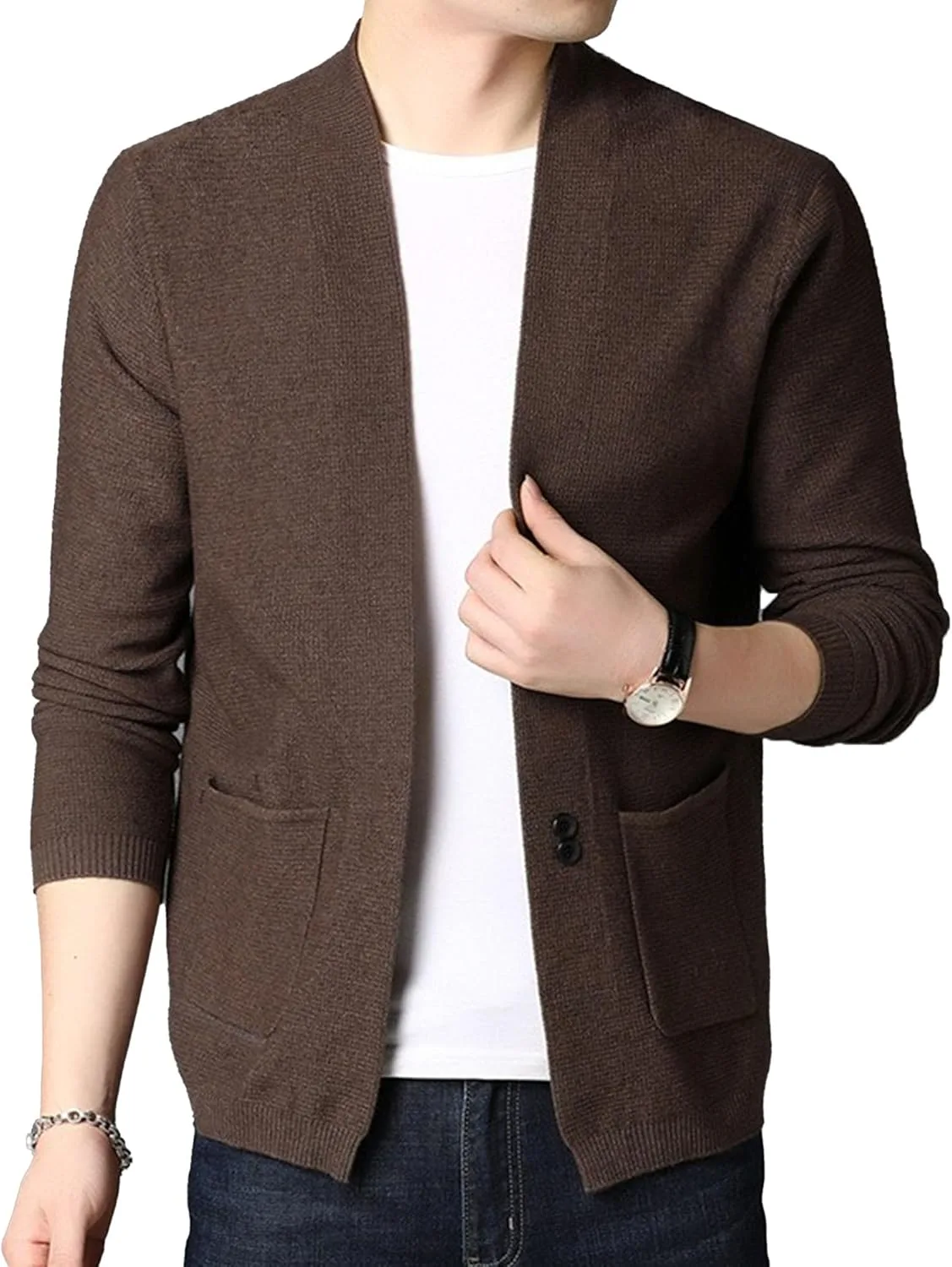 Мужской кардиган Slim Fit на пуговицах
Мужской кардиган Slim Fit на пуговицах