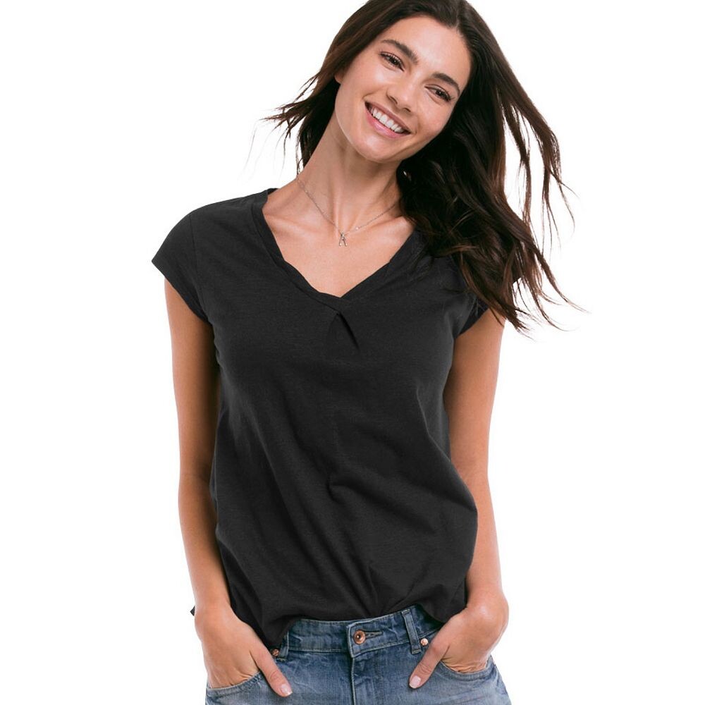 Женская футболка Ellos с V-образным вырезом больших размеров, черный
Женская футболка Ellos с V-образным вырезом больших размеров, черный