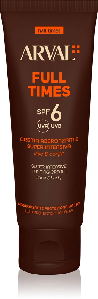 Солнцезащитный крем для загара Half times super intensive cream для получения темного загара Arval, 150 мл
Солнцезащитный крем для загара Half times super intensive cream для получения темного загара Arval, 150 мл