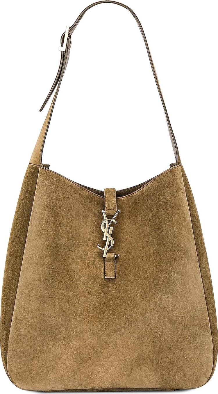 Сумка через плечо Saint Laurent Large Le 5 à 7 Suede 'New Barley', коричневый 
Сумка через плечо Saint Laurent Large Le 5 à 7 Suede 'New Barley', коричневый