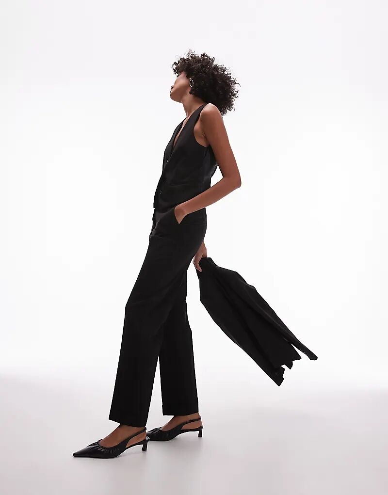 Костюм Mango с зауженными брюками черного цвета
Костюм Mango с зауженными брюками черного цвета