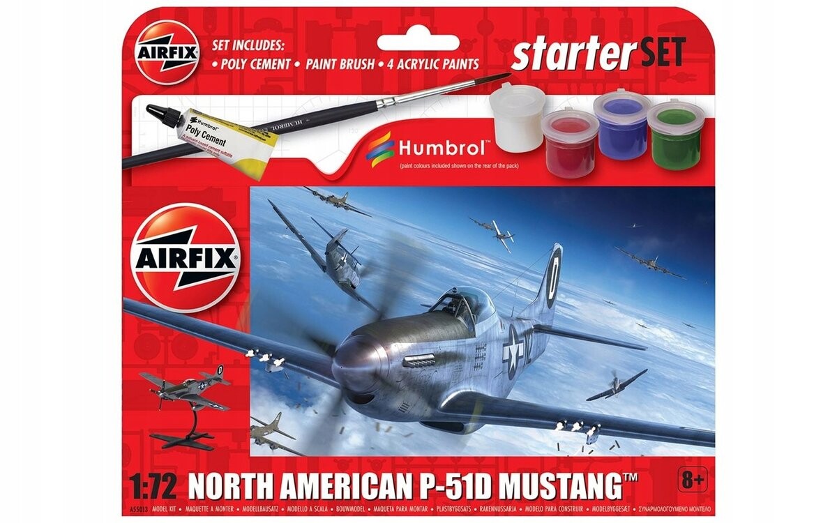 North American P-51D Mustang — подарочный набор Airfix 55013
North American P-51D Mustang — подарочный набор Airfix 55013