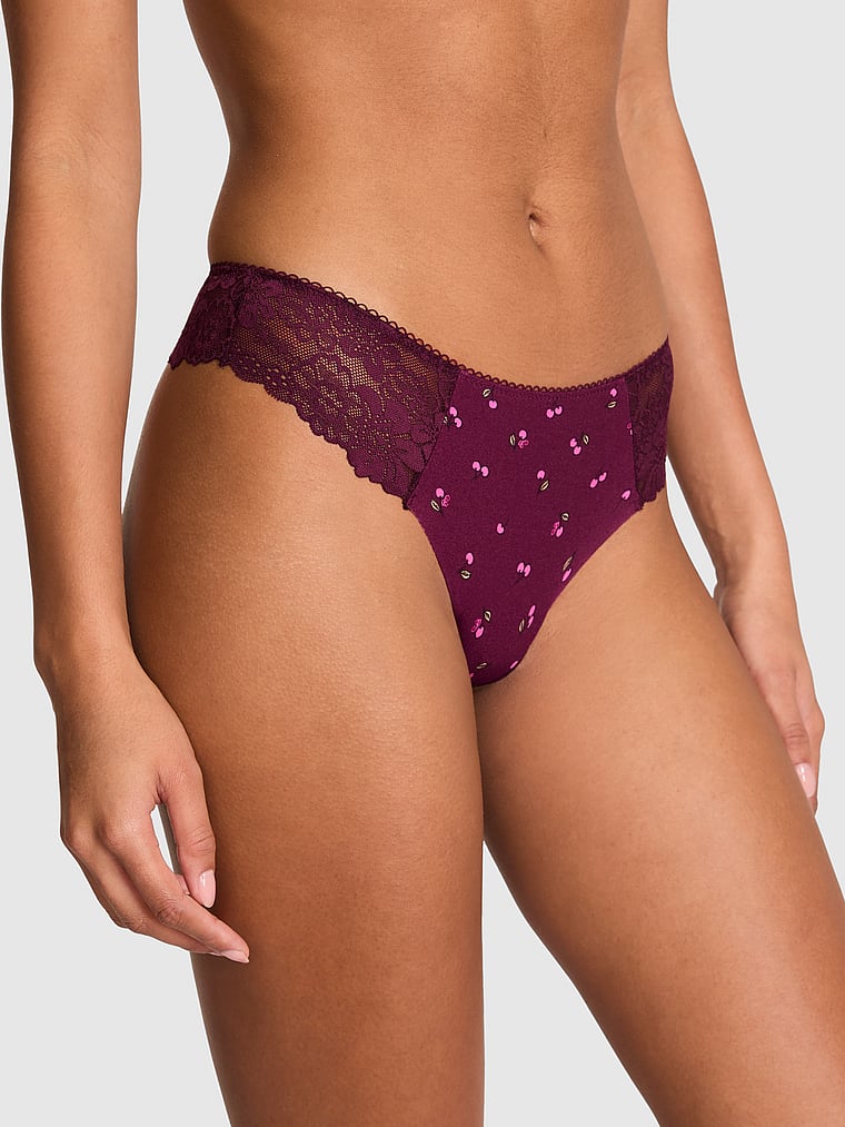 Трусики-Стринги No-Show Pink, lace-trim print
Трусики-Стринги No-Show Pink, lace-trim print