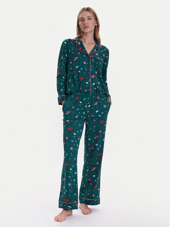 Пижама relaxed fit KSI82765F Kate Spade, зеленый
Пижама relaxed fit KSI82765F Kate Spade, зеленый
