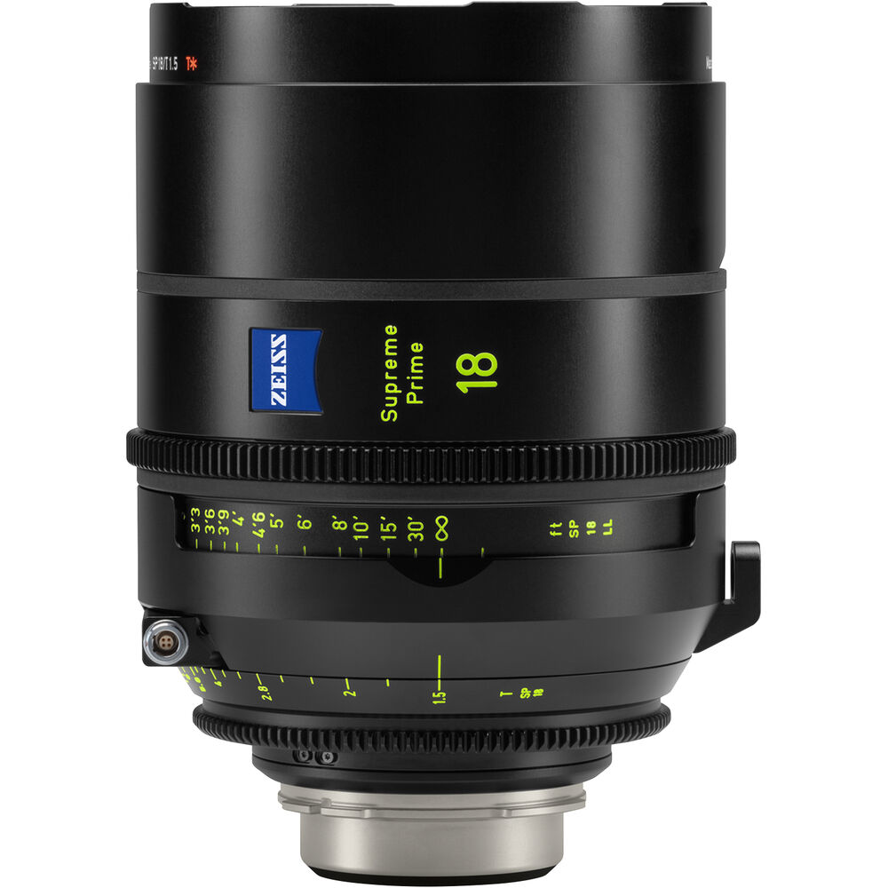 Объектив ZEISS Supreme Prime 18 мм T1.5 (ножки, крепление PL)
Объектив ZEISS Supreme Prime 18 мм T1.5 (ножки, крепление PL)