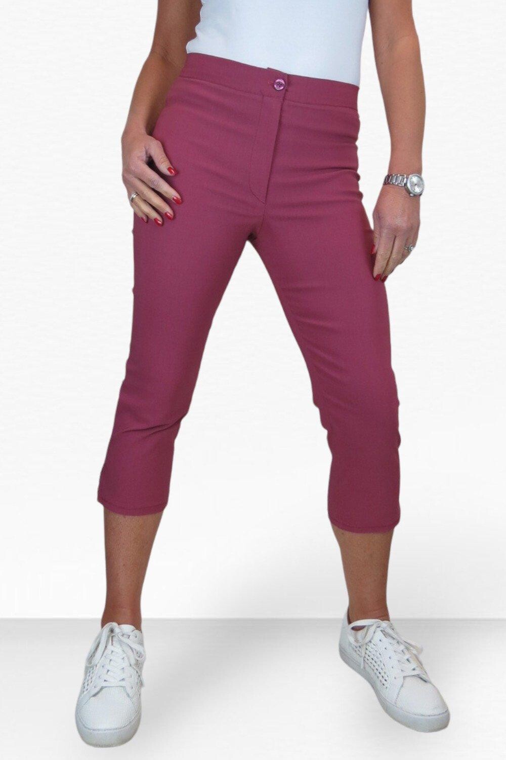 Узкие укороченные эластичные брюки Paulo Due, розовый 
Узкие укороченные эластичные брюки Paulo Due, розовый