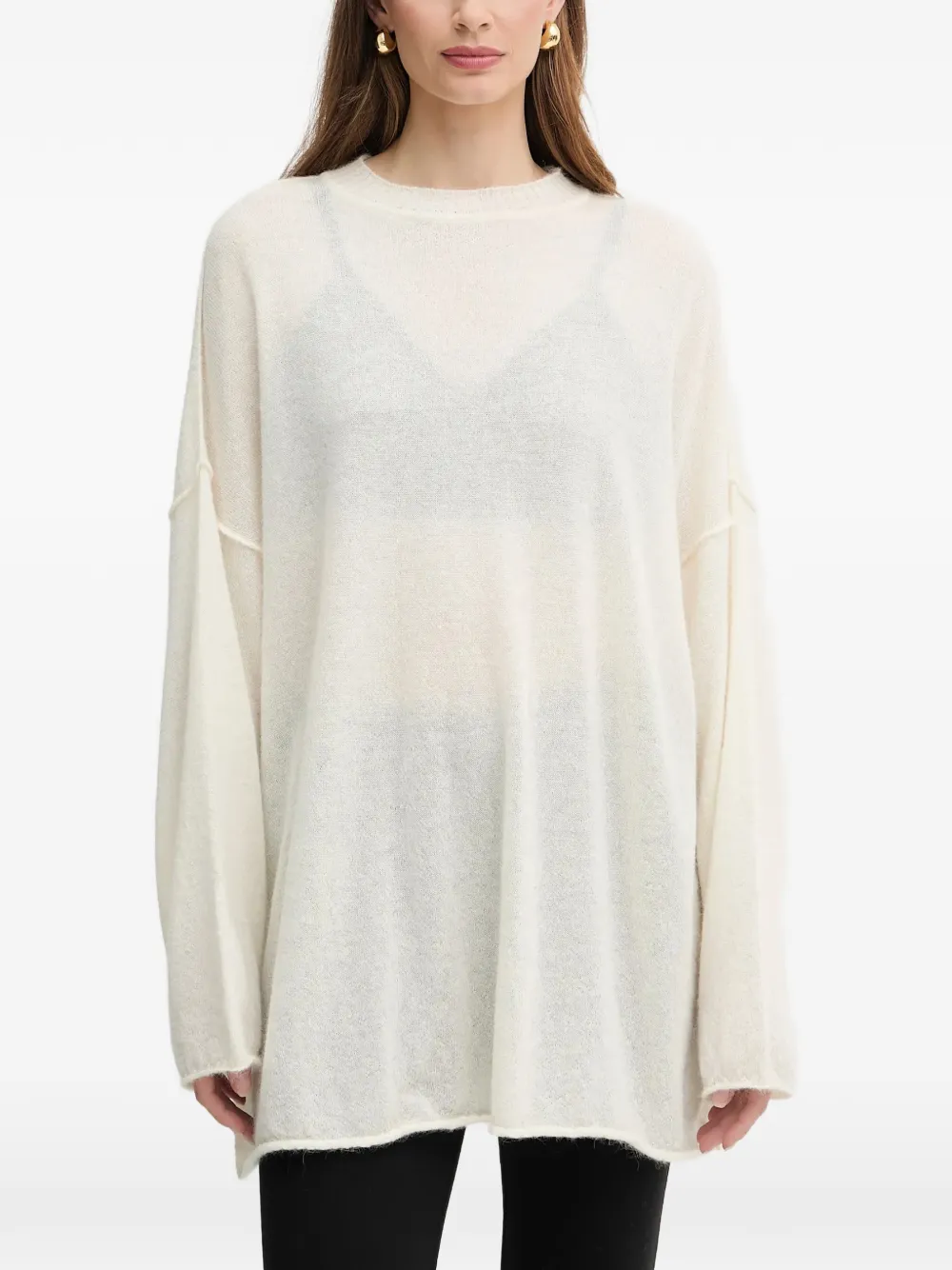 Джемпер с отделкой швами Pinko, белый
Джемпер с отделкой швами Pinko, белый