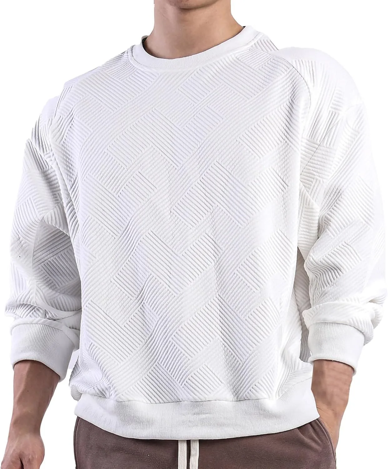 Мужской свитшот с геометрическим принтом, легкий QUNPIU
Мужской свитшот с геометрическим принтом, легкий QUNPIU