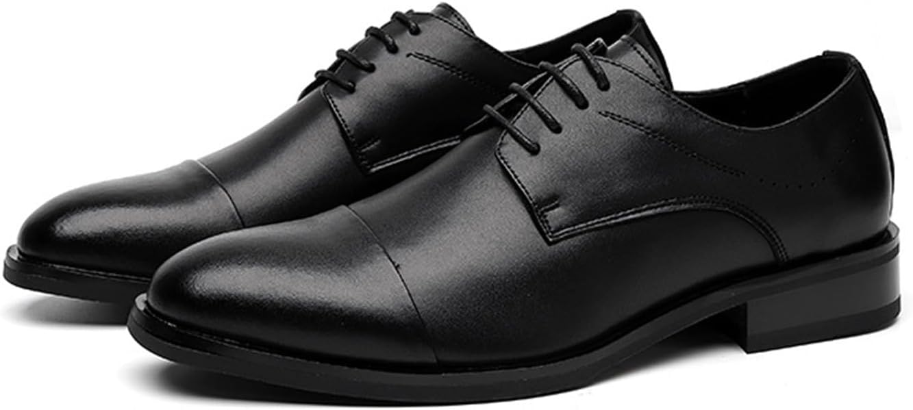 Мужские классические туфли KYOESCAI Oxford с шнуровкой, формальные, нескользящие, удобные, дерби, для офиса, бизнеса и свадьбы, черный
Мужские классические туфли KYOESCAI Oxford с шнуровкой, формальные, нескользящие, удобные, дерби, для офиса, бизнеса и свадьбы, черный