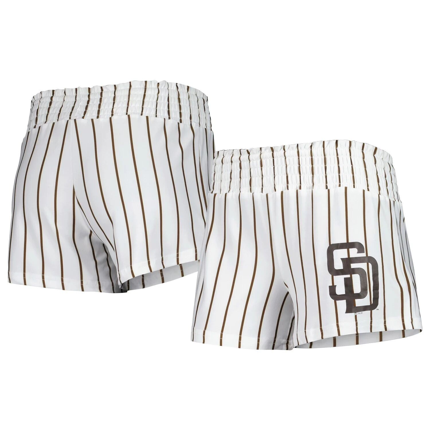 Женские спортивные белые шорты для сна в тонкую полоску San Diego Padres Reel
Женские спортивные белые шорты для сна в тонкую полоску San Diego Padres Reel